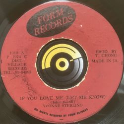 Yvonne Sterling - If you love me let me know - Form Records